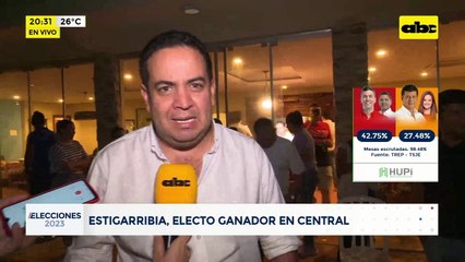 Elecciones en Central: Ricardo Estigarribia ganó la Gobernación