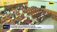 Derogación de convenio con UE: Senadores definen si dejan sin merienda a niños