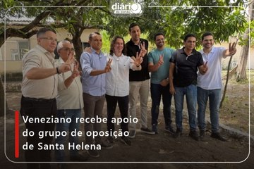 Veneziano recebe apoio do grupo de oposição de Santa Helena