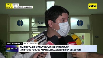 Universidad Americana: Ministerio Público analiza situación medica del joven