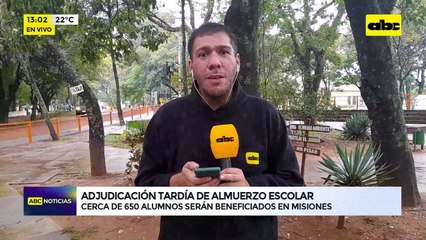 Video: Adjudicación tardía de almuerzo escolar