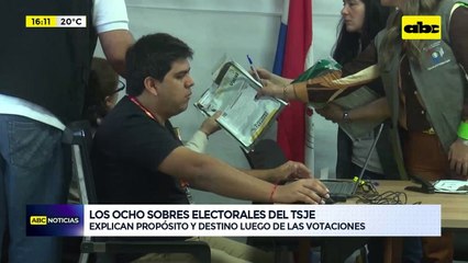 Video: Los ocho sobres electorales del TSJE