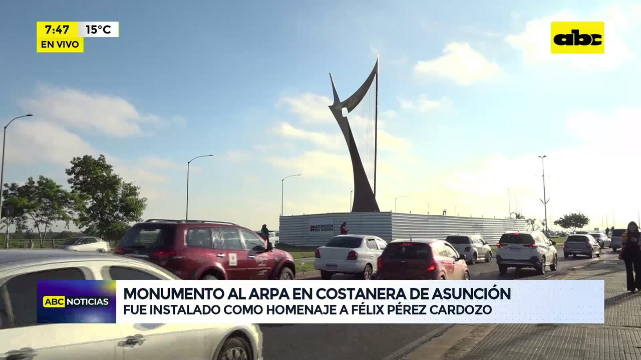 Video: Monumento al arpa paraguaya en la Costanera