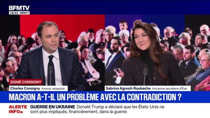 SIGNÉ CONSIGNY - "Emmanuel Macron et les macronistes ont du mal avec le débat, ils se veulent seuls détenteurs de la raison", estime Charles Consigny, avocat et essayiste
