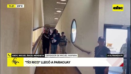 Video: “Tío Rico” llegó al país con su abogado