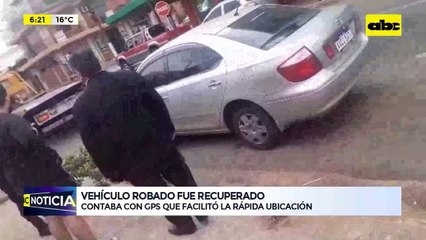 Video: Vehículo denunciado como robado fue recuperado