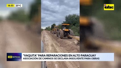 Video: “Vaquita” para reparar caminos en Alto Paraguay