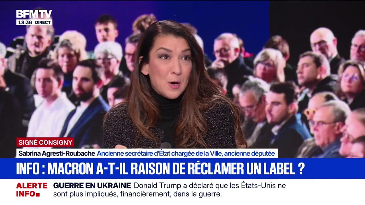 SIGNÉ CONSIGNY - "Labellisation" des médias: "Le président n'a pas demandé qu'il y ait des médias labellisés et que le reste n'existe pas", affirme Sabrina Agresti-Roubache (ancienne secrétaire d'État)