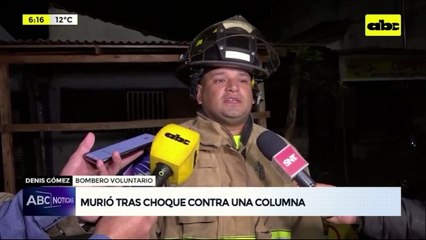 Video: Motociclista murió tras choque contra columna