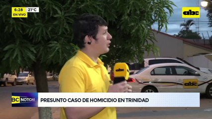 Video: Presunto caso de homicidio en Stma. Trinidad