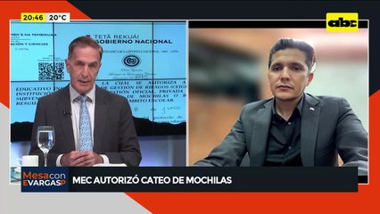 Video: Ministerio de Educación autorizó la revisión de mochilas en los colegios