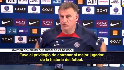 Christophe Galtier Confirmó La Salida De Lionel Messi Del PSG