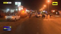 Video: Militar borracho tumbó con su vehículo