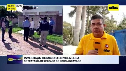 Video: Investigan homicidio en Villa Elisa
