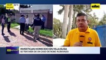 Video: Investigan homicidio en Villa Elisa