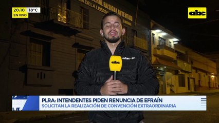 PLRA: Intendentes piden renuncia de Efraín Alegre