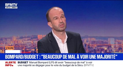 Manuel Bompard (LFI) dit avoir "beaucoup de mal" à voir une majorité se dégager pour le vote du budget de la sécurité sociale