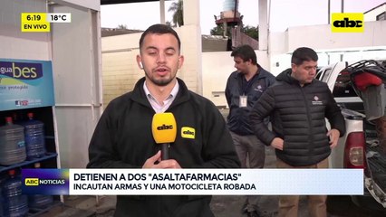 Video: Asaltantes de farmacias detenidos en allanamientos simultáneos