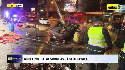 Video: Accidente sobre Eusebio Ayala deja un joven fallecido