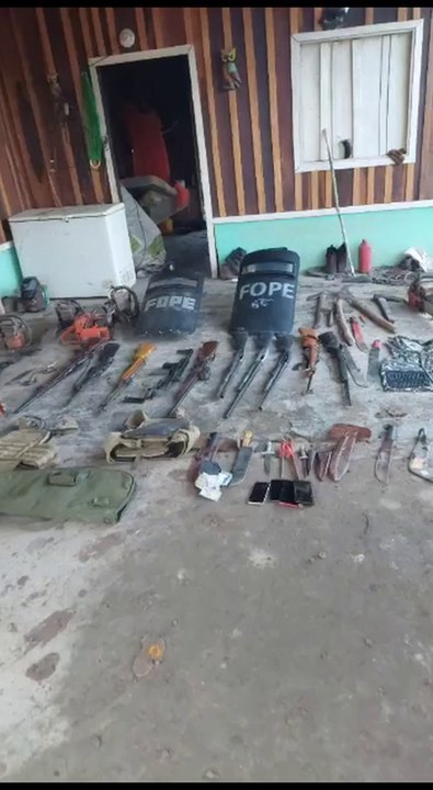 Cuatro Detenidos Y Varias Armas Incautadas En Allanamiento A Propiedad Invadida En Alto Paraguay