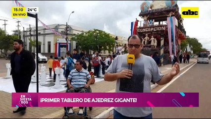 Video: ¡Primer tablero de ajedrez gigante en Concepción!