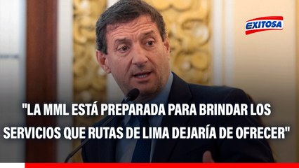 Renzo Reggiardo: "La MML está preparada para brindar los servicios que Rutas de Lima dejaría de ofrecer"