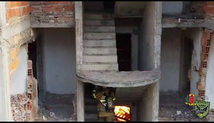 Simulacro de bomberos voluntarios en Mariano Roque Alonso