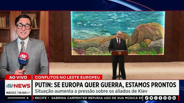 Putin: “Se Europa quer guerra, estamos prontos”, responde presidente da Rússia | TEMPO REAL