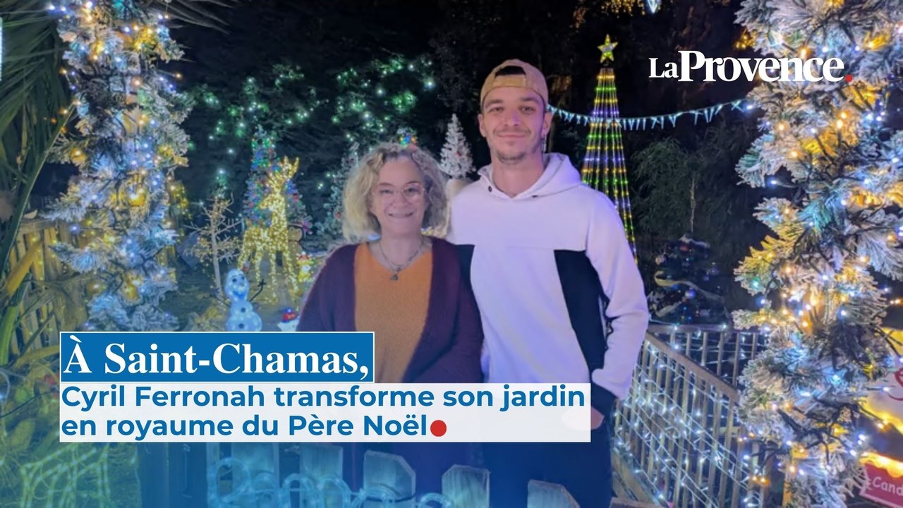 À Saint-Chamas, Cyril Ferronah transforme son jardin en royaume du Père Noël
