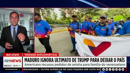 Nicolás Maduro ignora ultimato de Trump para deixar Venezuela e tensão escala | TEMPO REAL