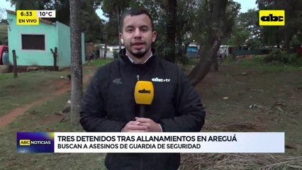 Video: Detenidos tras allanamientos en Areguá