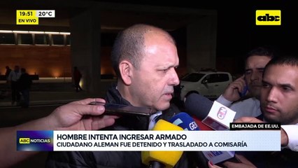 Video: Detienen a ciudadano alemán que intentó ingresar armado a Embajada de Estados Unidos