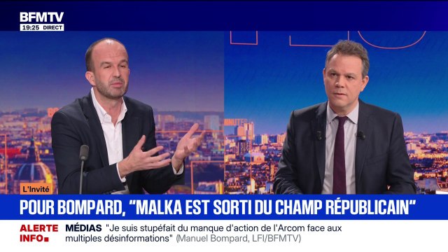 Propos de Richard Malka contre LFI: Il est sorti du champ républicain et respectueux , affirme Manuel Bompard (LFI)