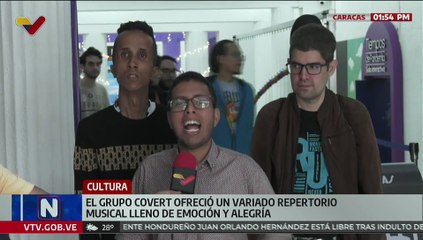 Grupo Covert deleitó al público con variado repertorio musical lleno de emoción y alegría