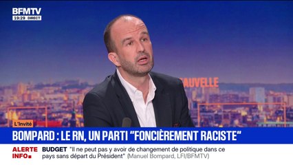 Jordan Bardella visé par un œuf: "Je préfère qu'on combatte l'extrême droite avec des bulletins de vote qu'avec des œufs", affirme Manuel Bompard