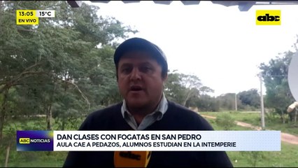 Video: Dan clases con fogatas en San Pedro