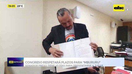 Video: Congreso respetará plazos de ‘’Mbururu’'
