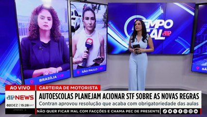 Carteira de motorista: Autoescolas vão acionar STF sobre novas regras| TEMPO REAL