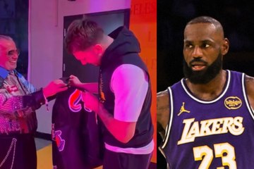 Luka Doncic received a special Lakers gift leaving LeBron James in the shadows