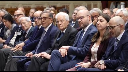 Mattarella alla presentazione dei discorsi parlamentari di Napolitano