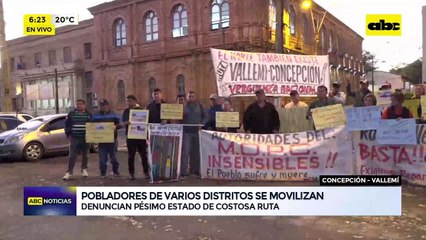 Video: Pobladores de varios distritos llegan a Asunción
