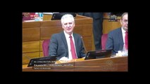 La despedida de Enrique Bacchetta en la última sesión de la Cámara de Senadores