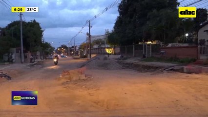 Obras sin culminar en Molas López: Municipalidad dice que tardará 8 meses más