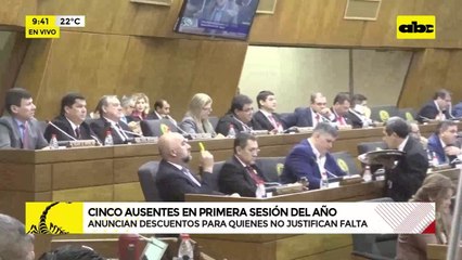 Video: Cinco ausentes en primera sesión del año en Cámara de Diputados