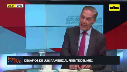 Ramírez: ‘’Hoy en el Ministerio de la Educación tiene cero en infraestructura’'