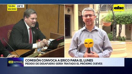 Video: Comisión convoca a Erico Galeano para el lunes