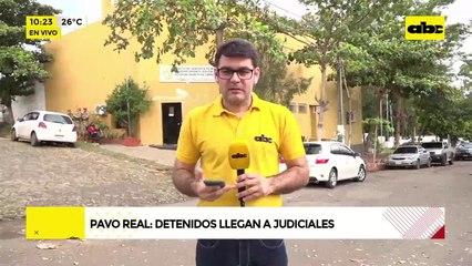 Operativo Pavo Real: Detenidos llegan a Judiciales