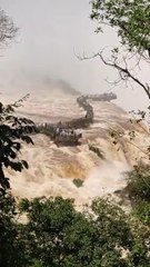 Cataratas del Iguazú: imponente caudal puede ser visto desde lado brasileño