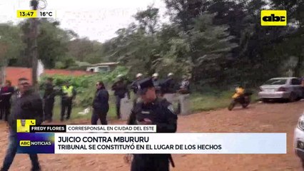 Juicio contra Mbururú: Tribunal de sentencia en el lugar de los hechos