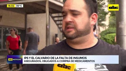 Video: IPS y el calvario de la falta de insumos
